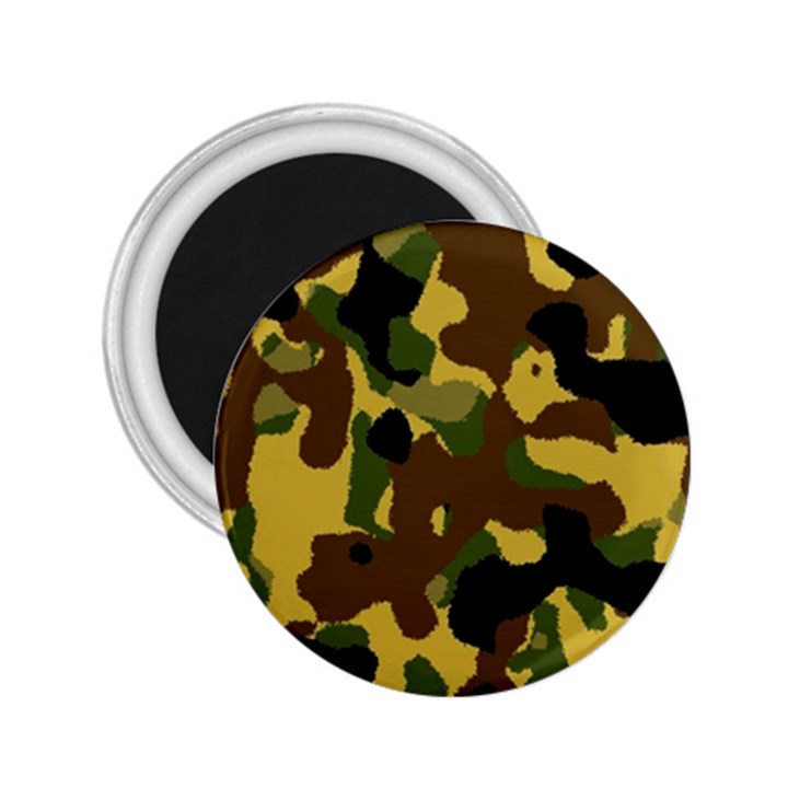 Camo Pattern  2.25  Button Magnet