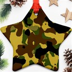 Camo Pattern  Star Ornament Front