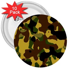 Camo Pattern  3  Button (10 Pack)