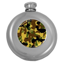 Camo Pattern  Hip Flask (round)