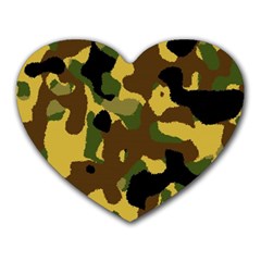 Camo Pattern  Mouse Pad (heart)