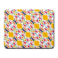 Dots And Rhombus Small Mousepad by LalyLauraFLM