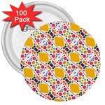 Dots and rhombus 3  Button (100 pack) Front