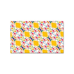 Dots And Rhombus Sticker (rectangular)