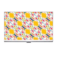 Dots And Rhombus Business Card Holder