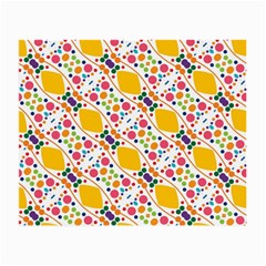 Dots And Rhombus Glasses Cloth (small) by LalyLauraFLM