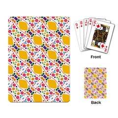 Dots And Rhombus Playing Cards Single Design