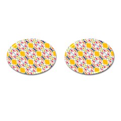 Dots And Rhombus Cufflinks (oval) by LalyLauraFLM