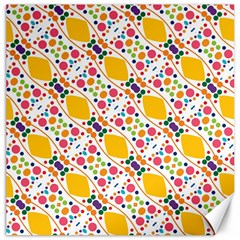 Dots And Rhombus Canvas 16  X 16  by LalyLauraFLM