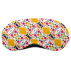 Dots And Rhombus Sleeping Mask by LalyLauraFLM