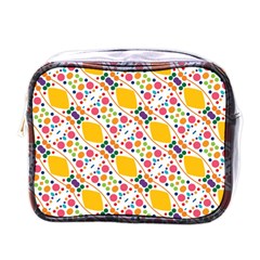 Dots And Rhombus Mini Toiletries Bag (one Side)