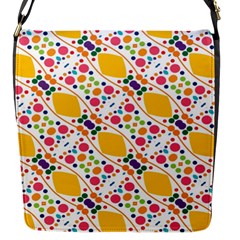 Dots And Rhombus Flap Closure Messenger Bag (small) by LalyLauraFLM