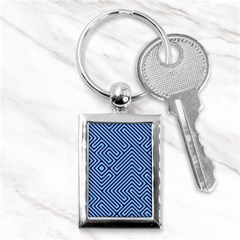 Blue Maze Key Chain (rectangle)