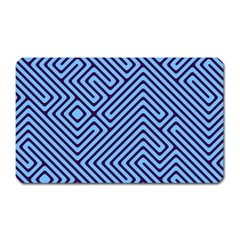 Blue Maze Magnet (rectangular) by LalyLauraFLM