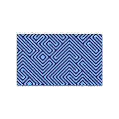 Blue Maze Sticker Rectangular (100 Pack) by LalyLauraFLM