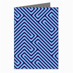 Blue Maze Greeting Cards (pkg Of 8)