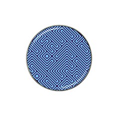 Blue Maze Hat Clip Ball Marker by LalyLauraFLM