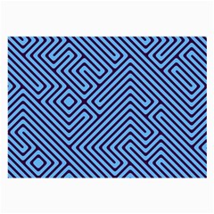 Blue Maze Glasses Cloth (large, Two Sides) by LalyLauraFLM