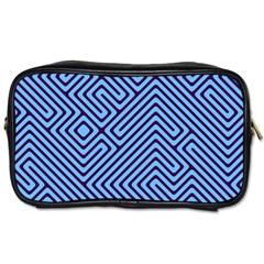 Blue Maze Toiletries Bag (one Side)