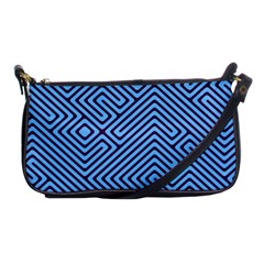 Blue Maze Shoulder Clutch Bag