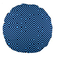 Blue Maze 18  Premium Round Cushion 