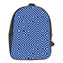 Blue Maze School Bag (xl) by LalyLauraFLM