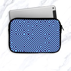 Blue Maze Apple Ipad Mini Zipper Case by LalyLauraFLM