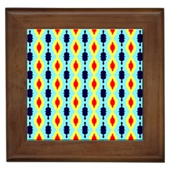 Yellow Chains Pattern Framed Tile