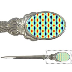 Yellow Chains Pattern Letter Opener by LalyLauraFLM