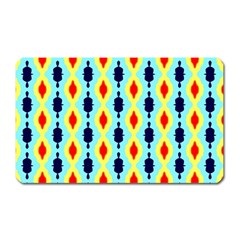 Yellow Chains Pattern Magnet (rectangular)