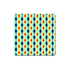 Yellow Chains Pattern Magnet (square)