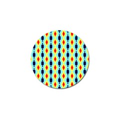 Yellow Chains Pattern Golf Ball Marker (4 Pack) by LalyLauraFLM