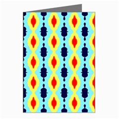 Yellow Chains Pattern Greeting Cards (pkg Of 8)