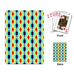 Yellow Chains Pattern Playing Cards Single Design