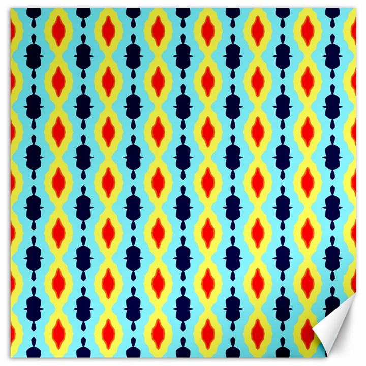 Yellow chains pattern Canvas 20  x 20 