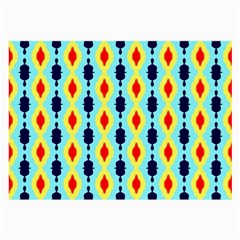 Yellow Chains Pattern Glasses Cloth (large, Two Sides)