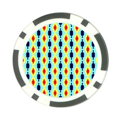 Yellow Chains Pattern Poker Chip Card Guard by LalyLauraFLM