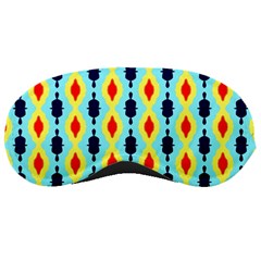 Yellow Chains Pattern Sleeping Mask by LalyLauraFLM