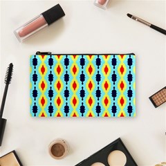 Yellow chains pattern Cosmetic Bag (Small)