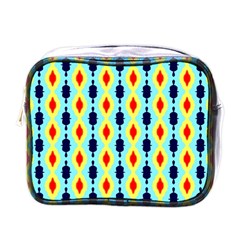 Yellow Chains Pattern Mini Toiletries Bag (one Side)