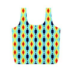 Yellow Chains Pattern Full Print Recycle Bag (m)