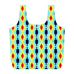 Yellow Chains Pattern Full Print Recycle Bag (l)