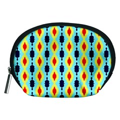 Yellow chains pattern Accessory Pouch (Medium)