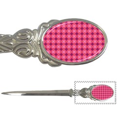 Abstract Pink Floral Tile Pattern Letter Opener by GardenOfOphir