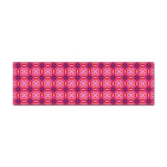 Abstract Pink Floral Tile Pattern Bumper Sticker