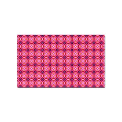 Abstract Pink Floral Tile Pattern Sticker 10 Pack (rectangle)