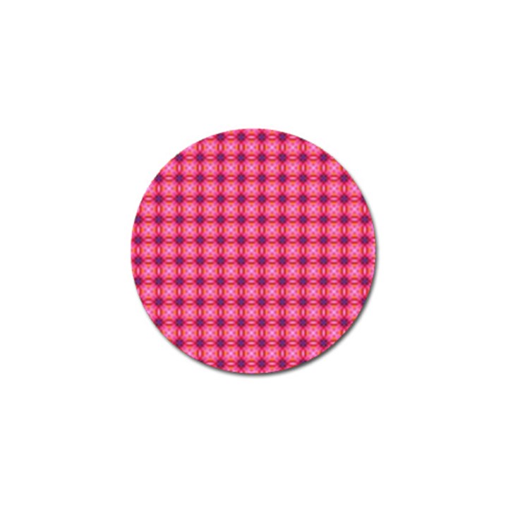 Abstract Pink Floral Tile Pattern Golf Ball Marker 4 Pack