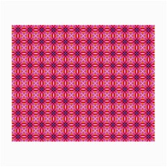 Abstract Pink Floral Tile Pattern Glasses Cloth (small) by GardenOfOphir