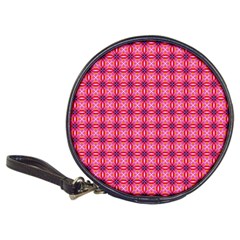 Abstract Pink Floral Tile Pattern Cd Wallet