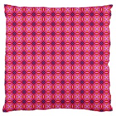 Abstract Pink Floral Tile Pattern Large Cushion Case (two Sided) 